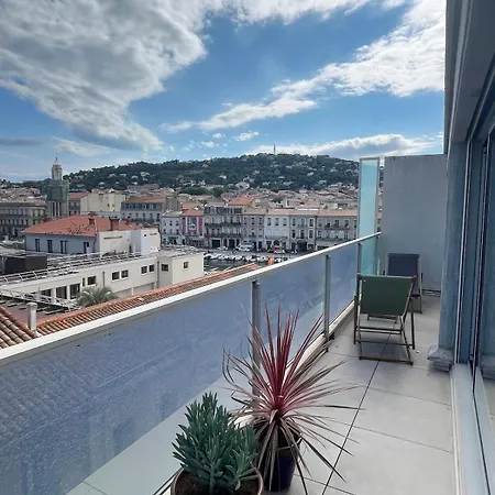 Apartment L'escale Setoise , Terrasse, Vue Mont St Clair